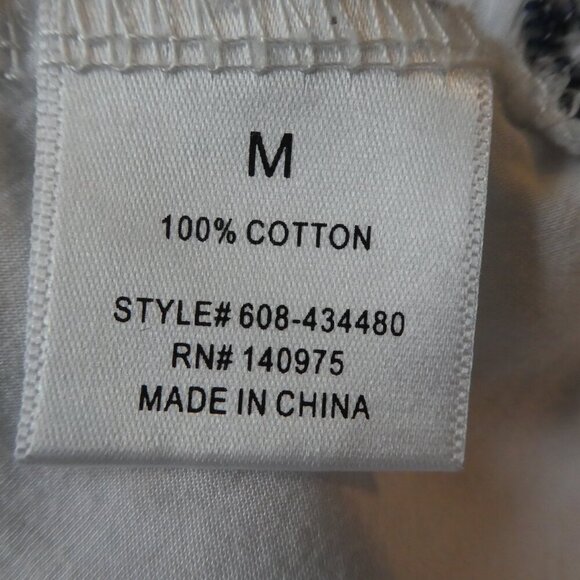 Blue Rain Francescas Embroidered Mosaic Ruffled Boho Peasant Top Womens Med - Picture 8 of 9